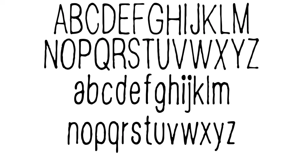 CF Disappointedfont specimens