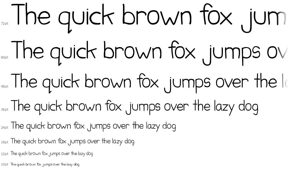 Child's Handfont waterfall