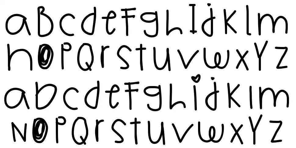 Childs Wishfont specimens
