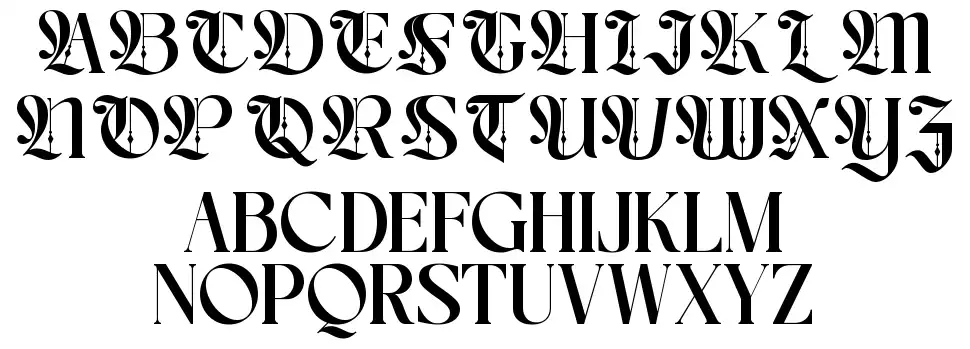 Choire Especímenes Choirefont specimens