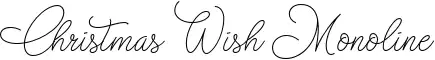 Christmas Wish Monoline