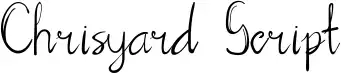 Chrisyard Script