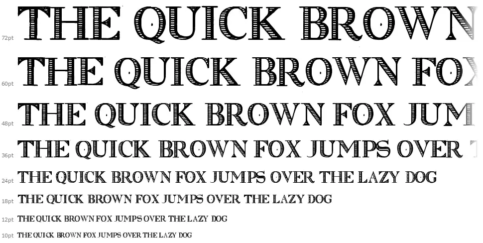 Clasica Stripedfont waterfall