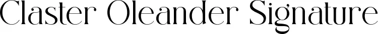 Claster Oleander Signature