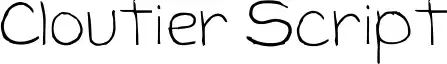 Cloutier Script