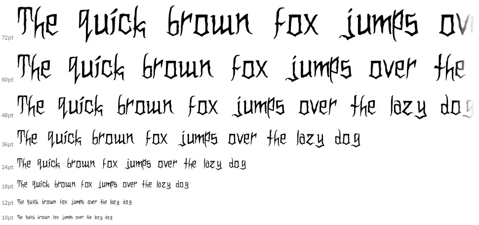 Clownoweenfont waterfall
