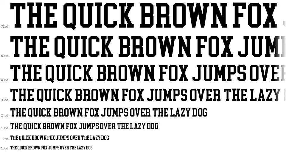 College Block 2.0font waterfall