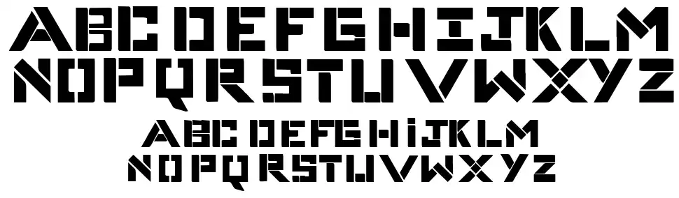 Complices 007font specimens