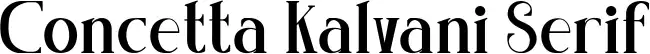 Concetta Kalvani Serif