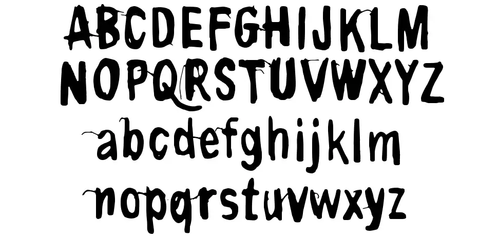 Contrite in spiritfont specimens
