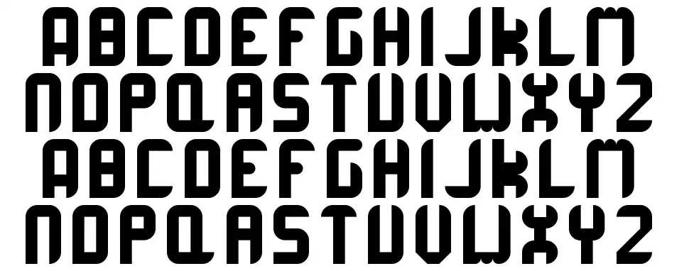 Corrupta Roundedfont specimens