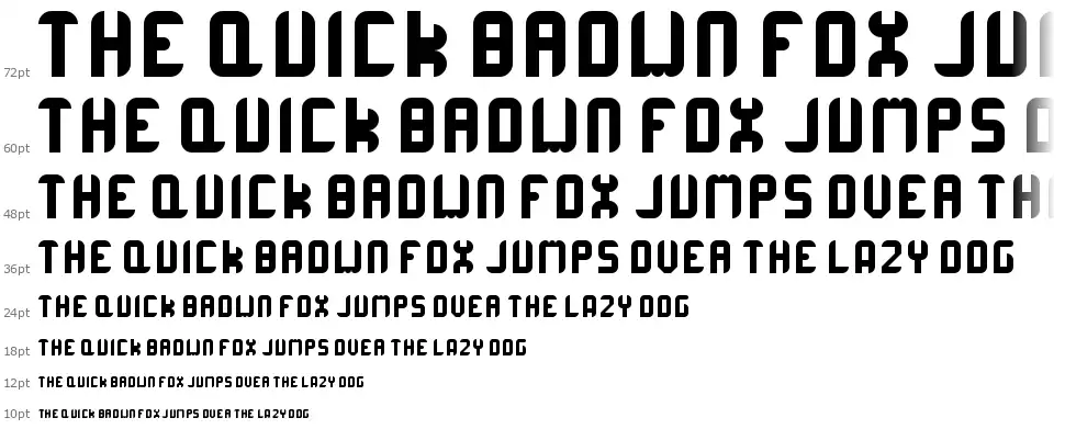 Corrupta Roundedfont waterfall