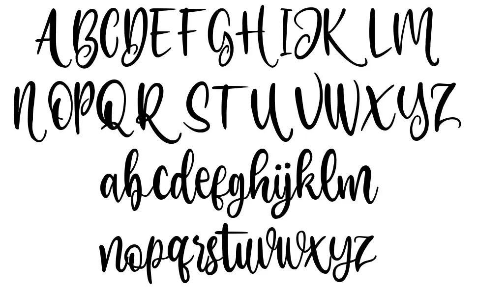 Cosmic Furryfont specimens