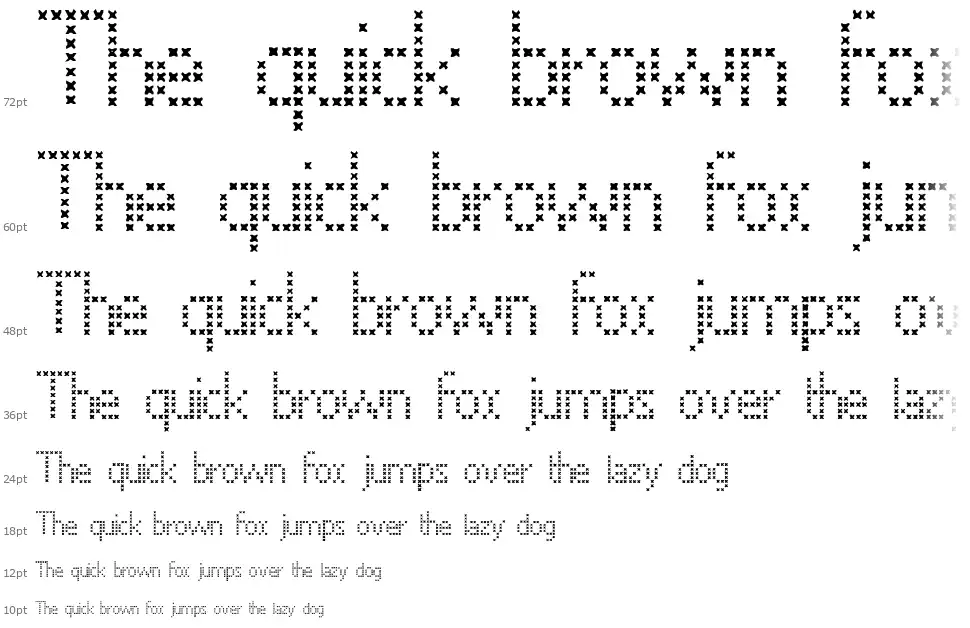 Cross Stitchfont waterfall