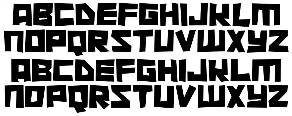 Cutout Cityfont specimens