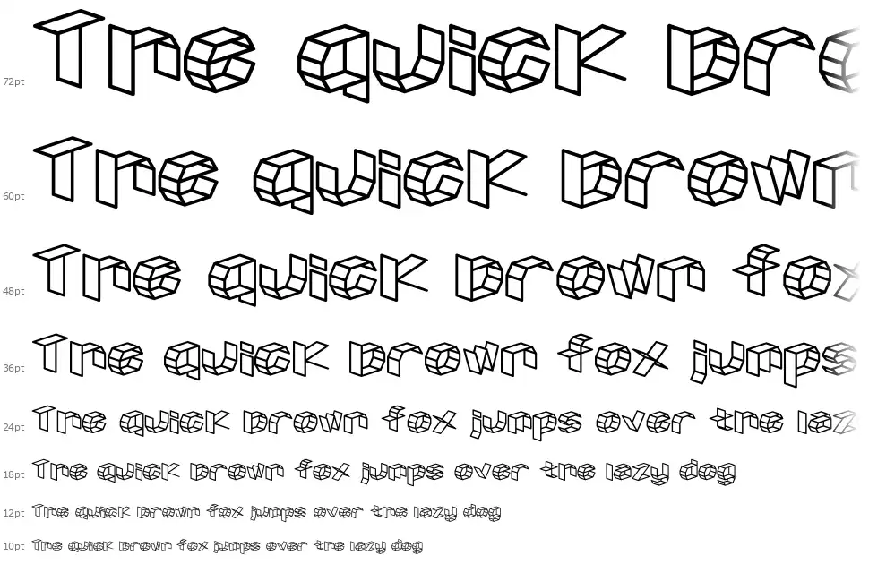 D3 Craftismfont waterfall
