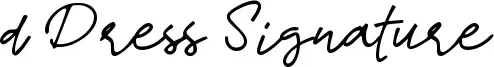 d Dress Signature