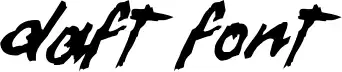 Daft Font