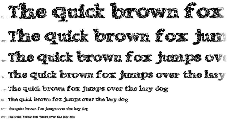 Danish Crackfont waterfall