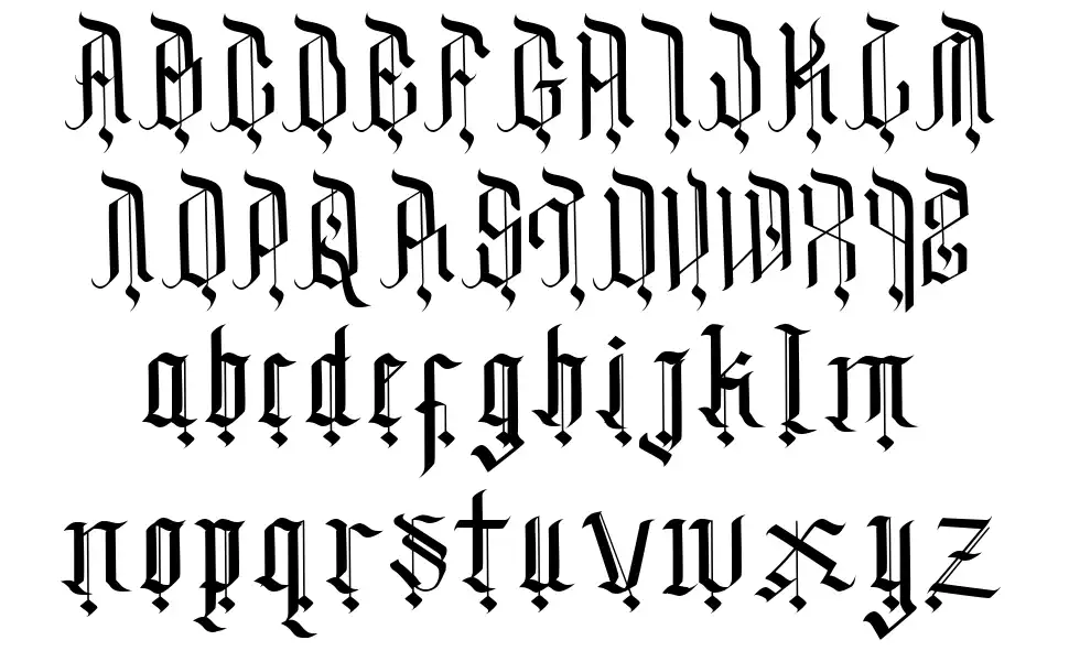 Dark Familyfont specimens