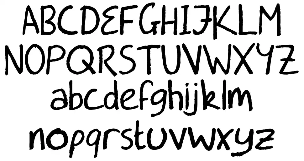 Dead Ends Letteringfont specimens