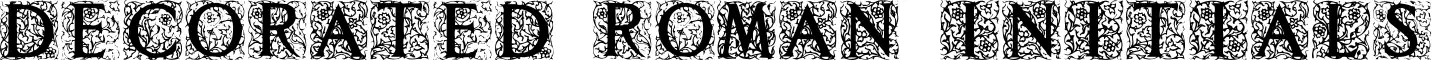 Decorated Roman Initials