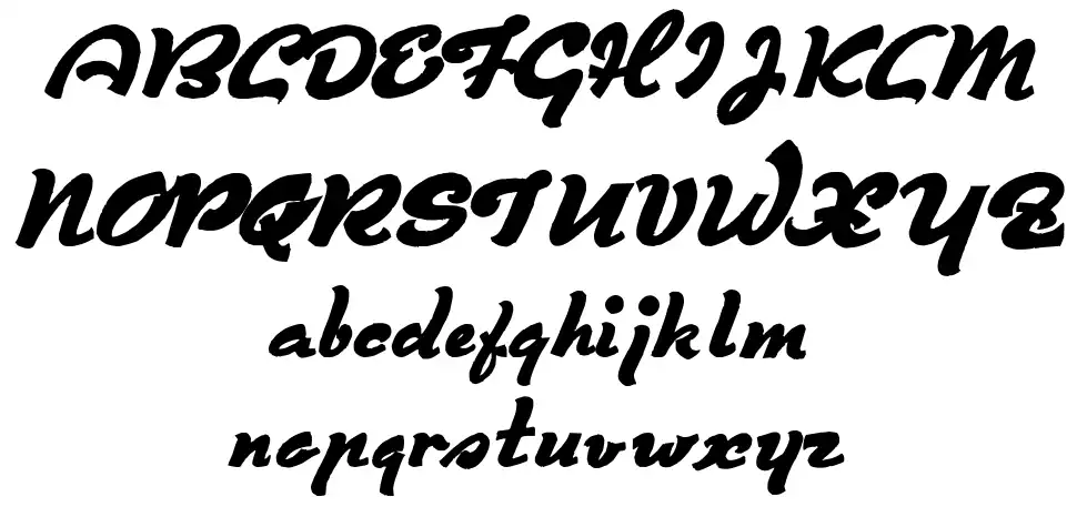 Derniere Scriptfont specimens