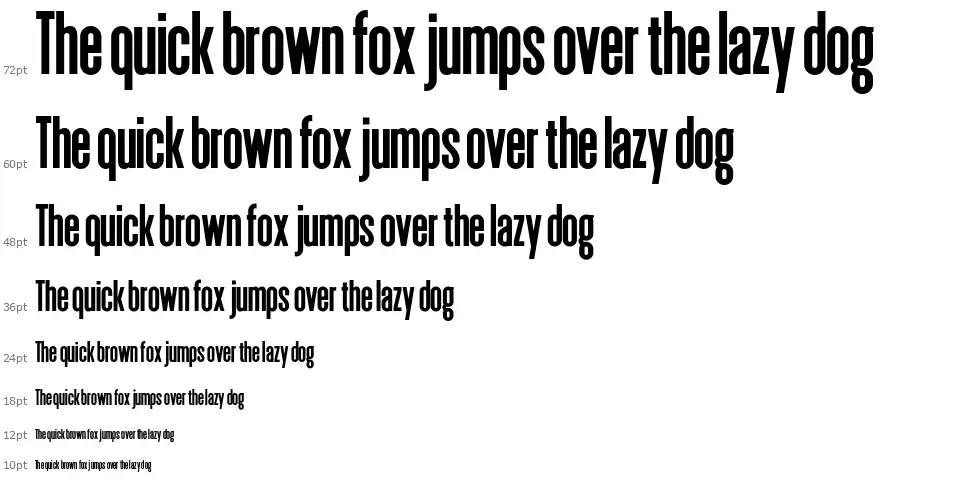 Deutschlander 2.0font waterfall