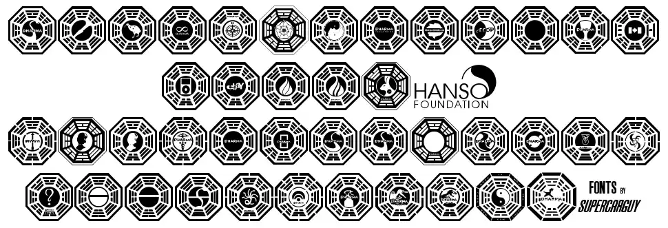 Dharma Initiative Logosfont specimens