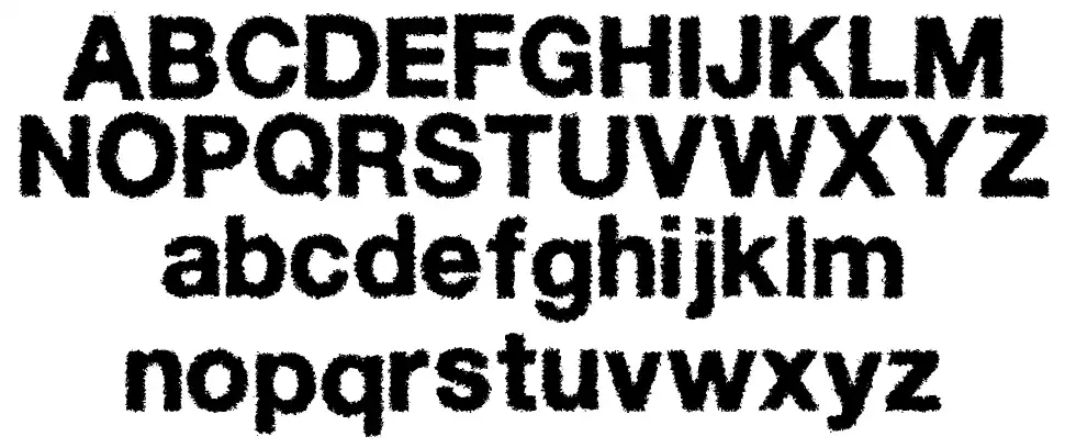 Diffuse awayfont specimens