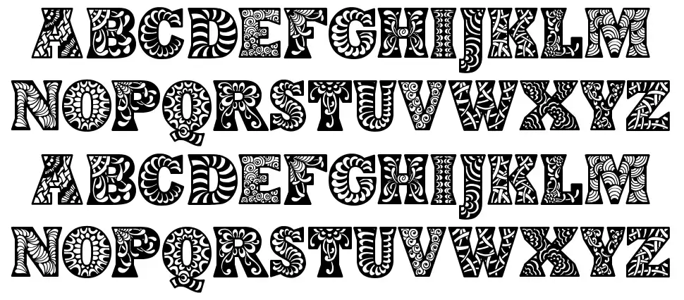 Digidonfont specimens