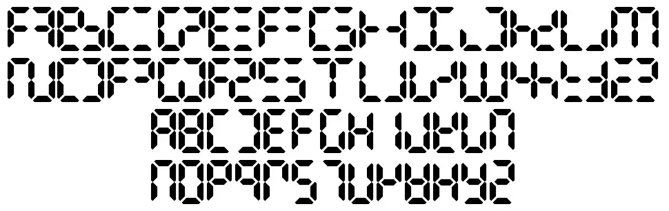 Digital Dismayfont specimens