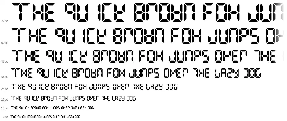 Digital Dismayfont waterfall