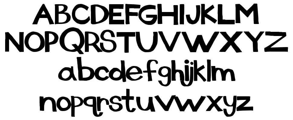 Dingusfont specimens