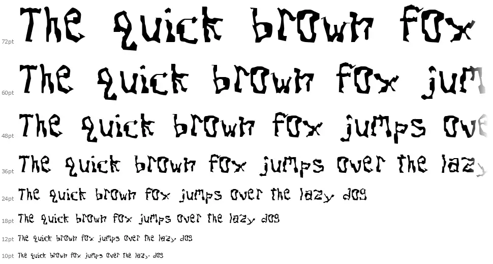 Dissonantfont waterfall