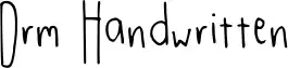 Drm Handwritten