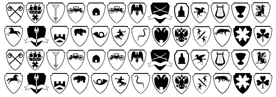 Easy Heraldicsfont specimens