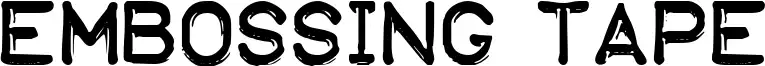 Embossing Tape