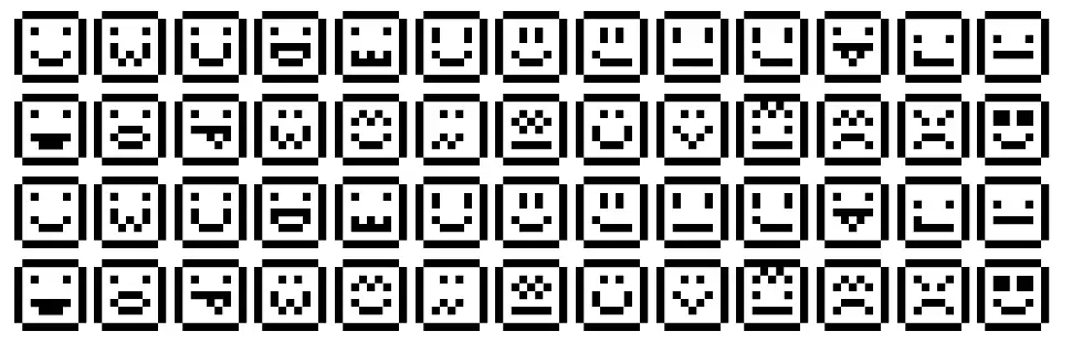 EmoticonesTitylyfont specimens