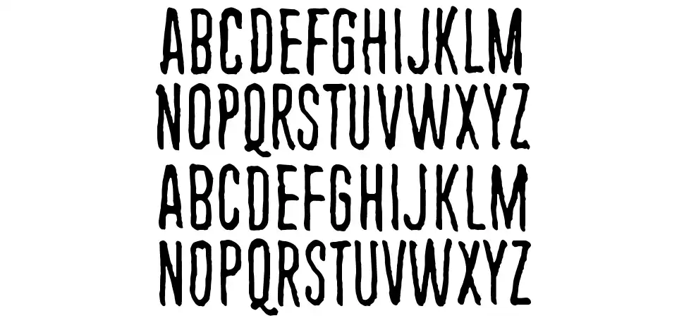 Endless heartachefont specimens