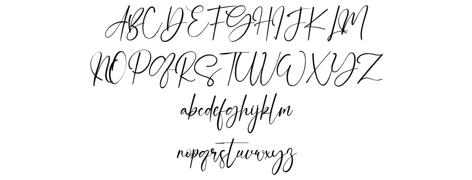 England Scriptfont specimens
