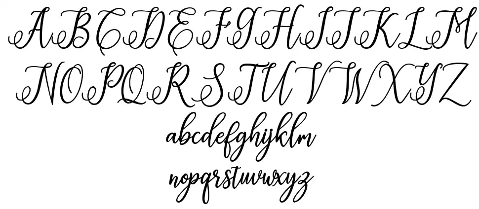 Eritta Scriptfont specimens