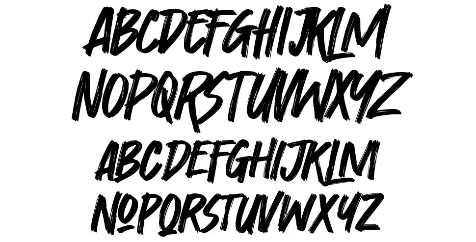 Errorismfont specimens