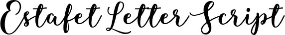 Estafet Letter Script