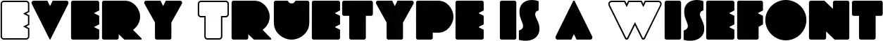 Every Truetype is a Wisefont
