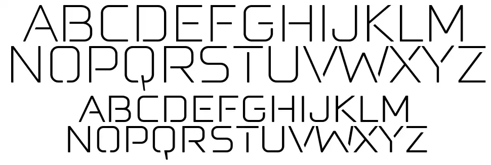 Felona st. 1 ExLightfont specimens