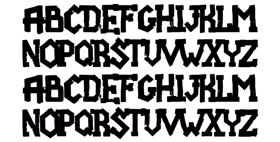 Fight team 18font specimens