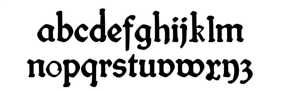 Fin Frakturfont specimens
