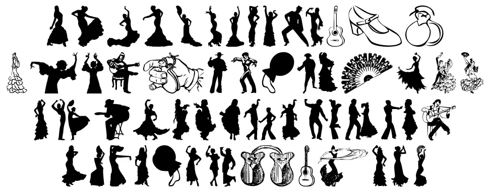 Flamencofont specimens