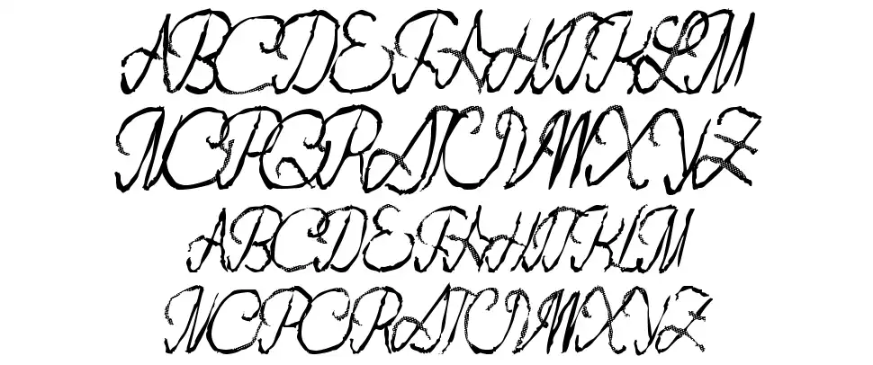 Flash Dancefont specimens